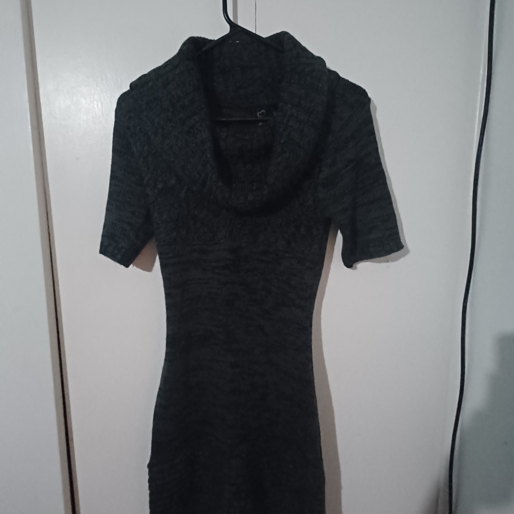 Women's Gray Sweater Dress